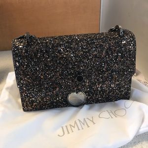 Jimmy Choo Bag In Bronze Midnight Coarse Brand New
